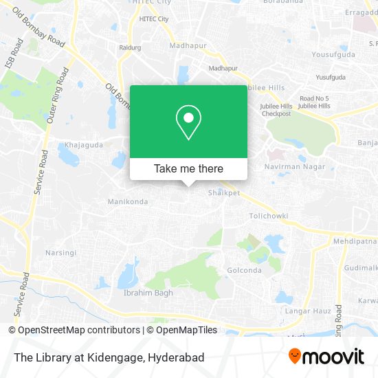 The Library at Kidengage map