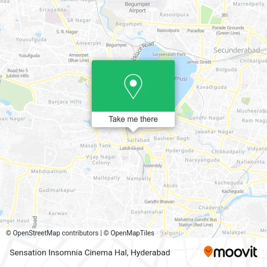 Sensation Insomnia Cinema Hal map