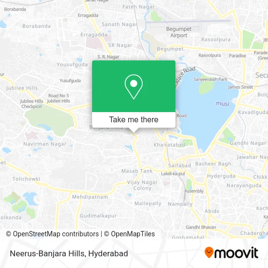 Neerus-Banjara Hills map