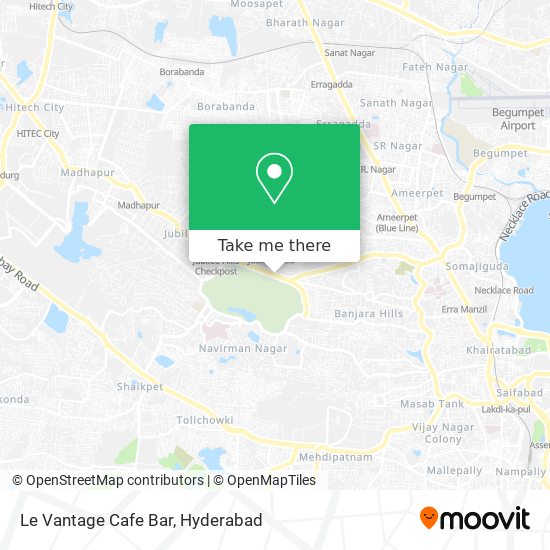 Le Vantage Cafe Bar map