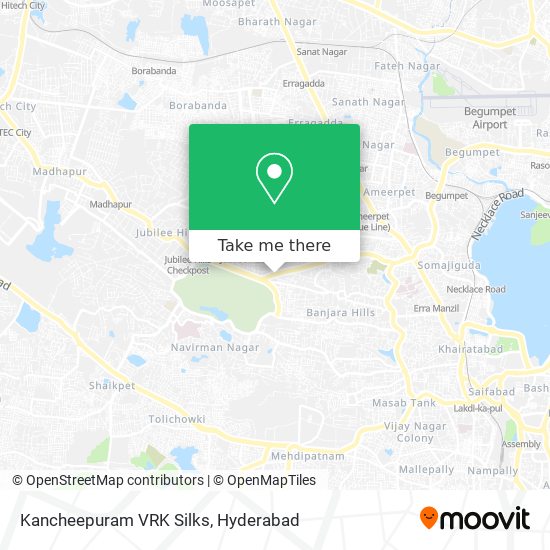 Kancheepuram VRK Silks map