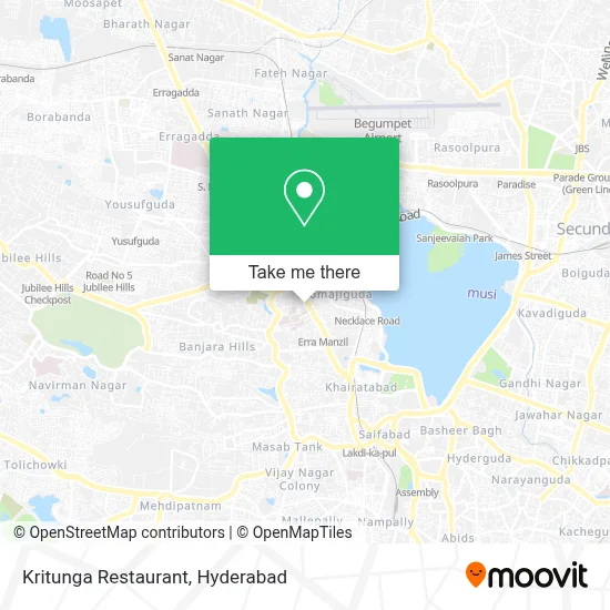 Kritunga Restaurant map