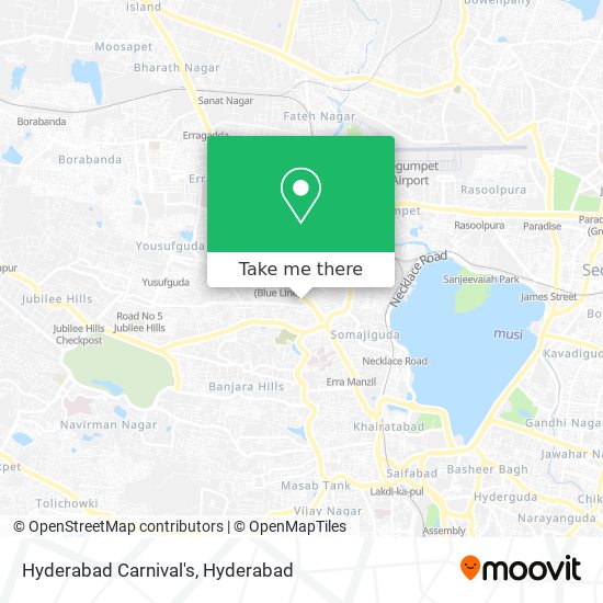 Hyderabad Carnival's map