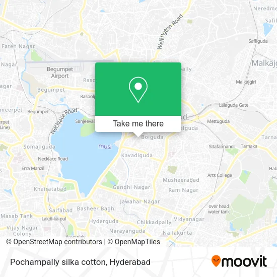 Pochampally silka cotton map