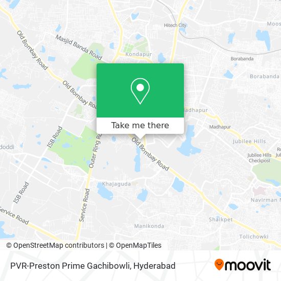PVR-Preston Prime Gachibowli map