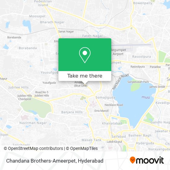 Chandana Brothers-Ameerpet map