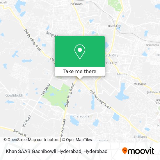 Khan SAAB Gachibowli Hyderabad map