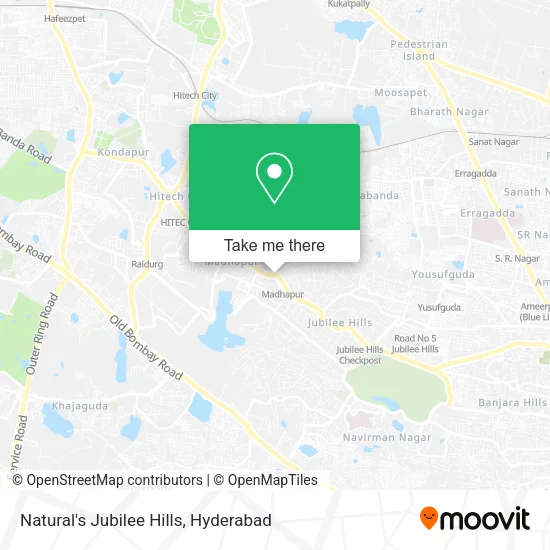 Natural's Jubilee Hills map