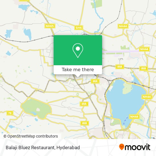 Balaji Bluez Restaurant map