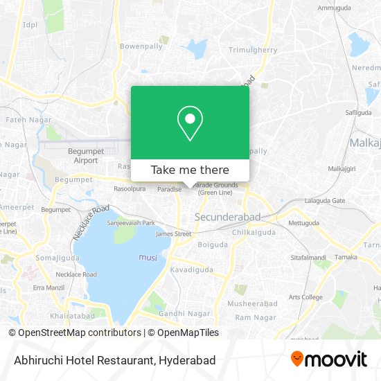 Abhiruchi Hotel Restaurant map
