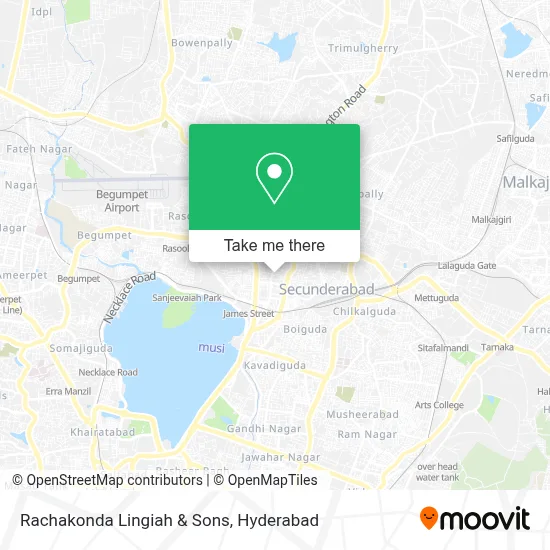 Rachakonda Lingiah & Sons map