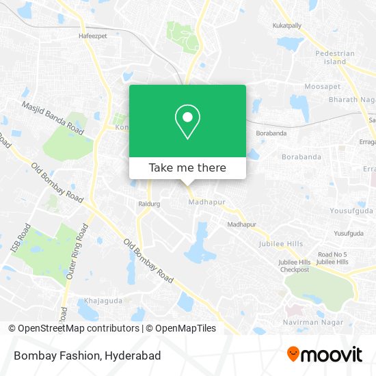 How to get to Bombay Fashion in Ranga Reddy by Bus, Metro or Train?