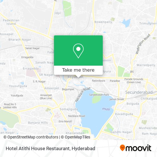 Hotel Atithi House Restaurant map