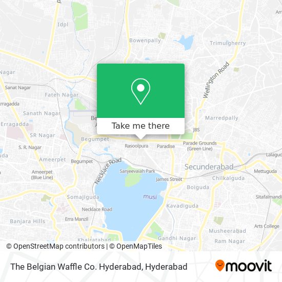 The Belgian Waffle Co. Hyderabad map