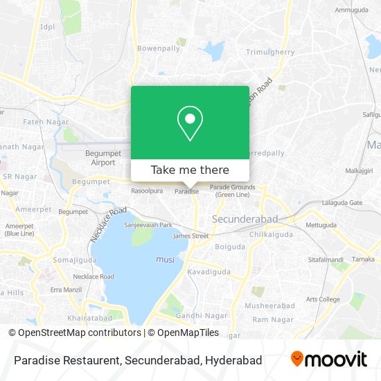 Paradise Restaurent, Secunderabad map