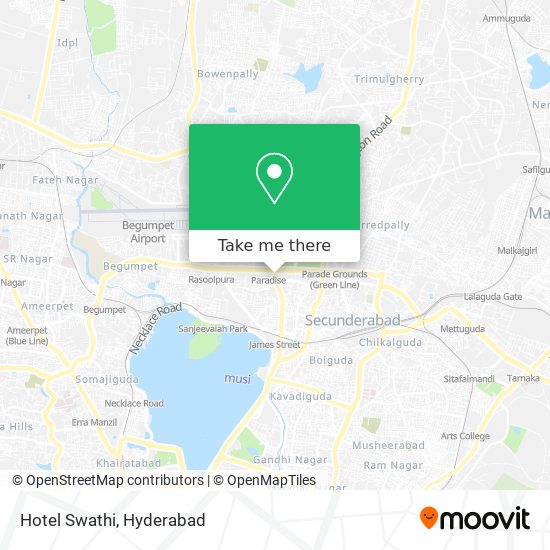 Hotel Swathi map