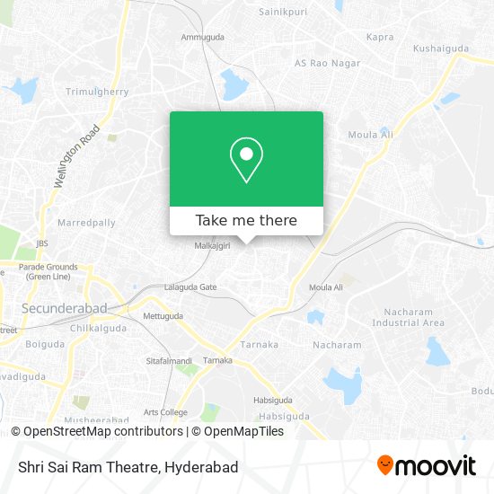 Shri Sai Ram Theatre map