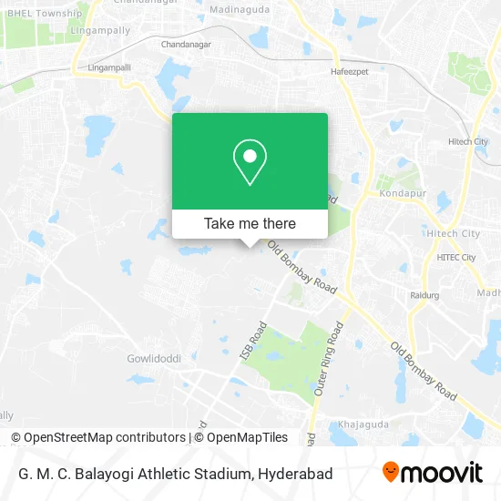G. M. C. Balayogi Athletic Stadium map
