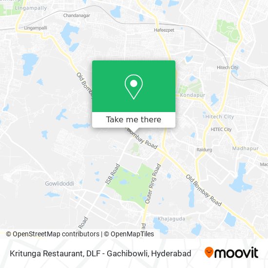 Kritunga Restaurant, DLF - Gachibowli map