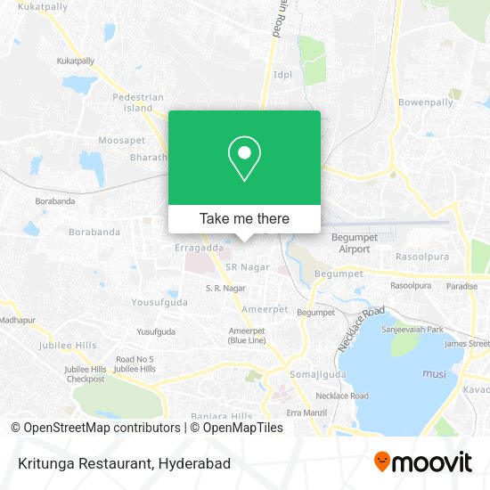 Kritunga Restaurant map