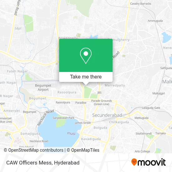 Caw Officers Mess map