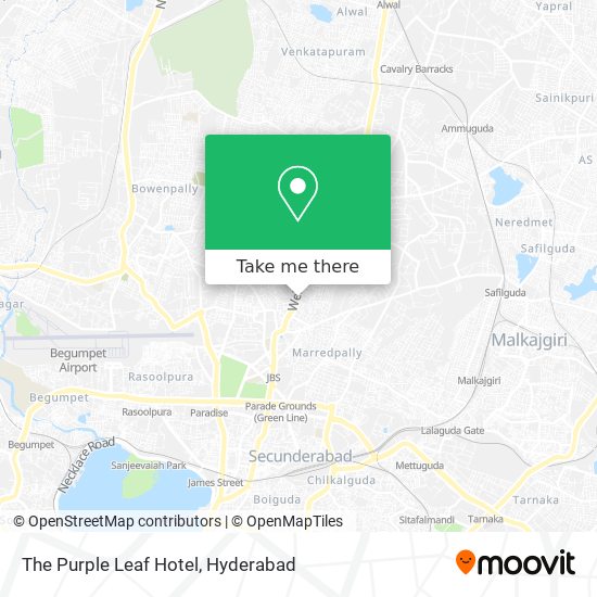 The Purple Leaf Hotel map