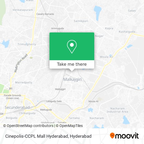 Cinepolis-CCPL Mall Hyderabad map