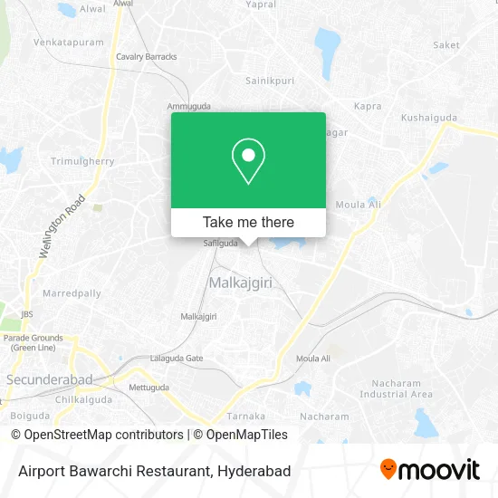 Airport Bawarchi Restaurant map