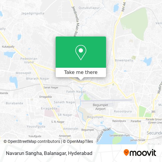 Navarun Sangha, Balanagar map
