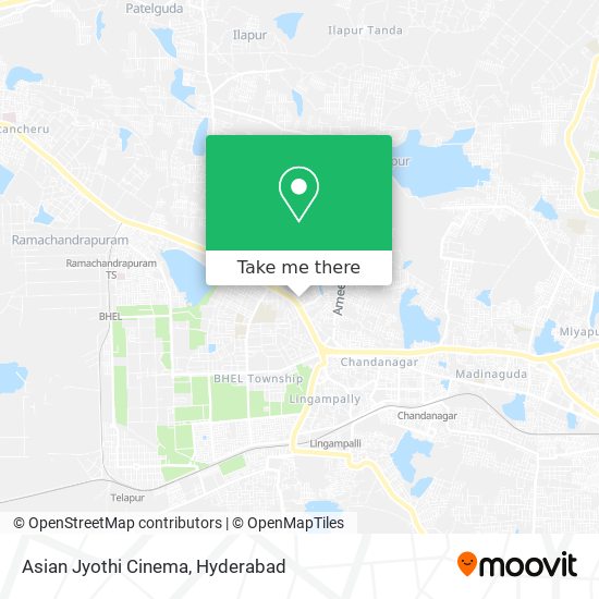 Asian Jyothi Cinema map