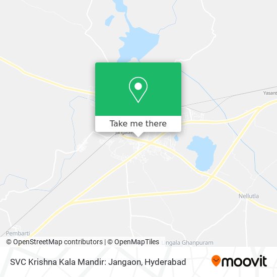 SVC Krishna Kala Mandir: Jangaon map