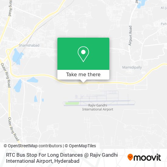 RTC Bus Stop For Long Distances @ Rajiv Gandhi International Airport map