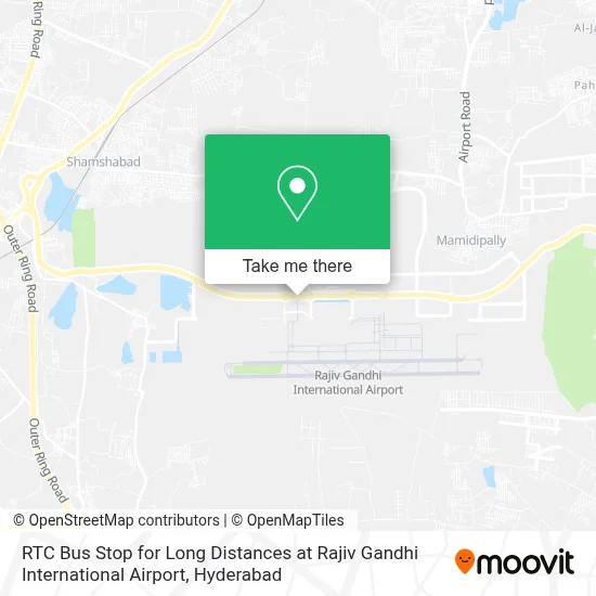 RTC Bus Stop For Long Distances @ Rajiv Gandhi International Airport map