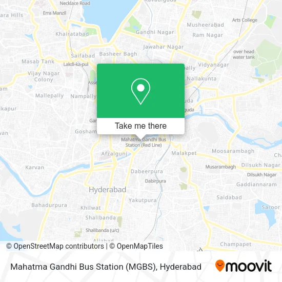 Mahatma Gandhi Bus Station (MGBS) map