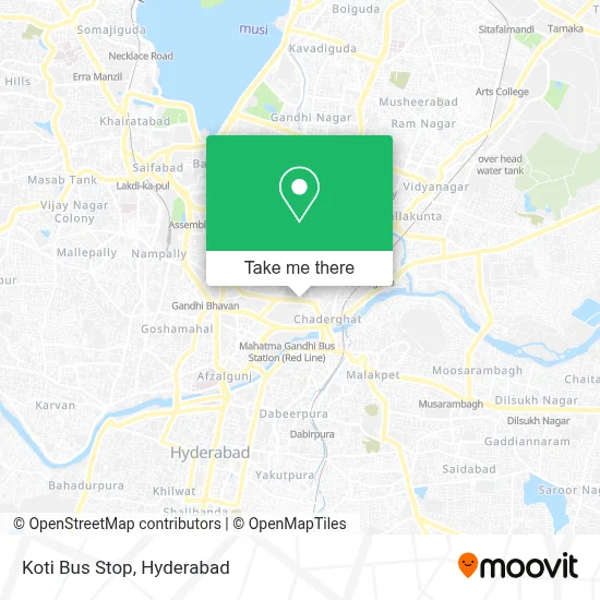 Koti Bus Stop map