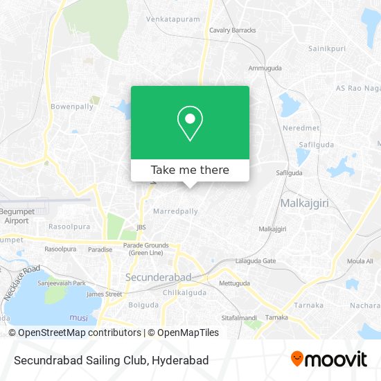 Secundrabad Sailing Club map