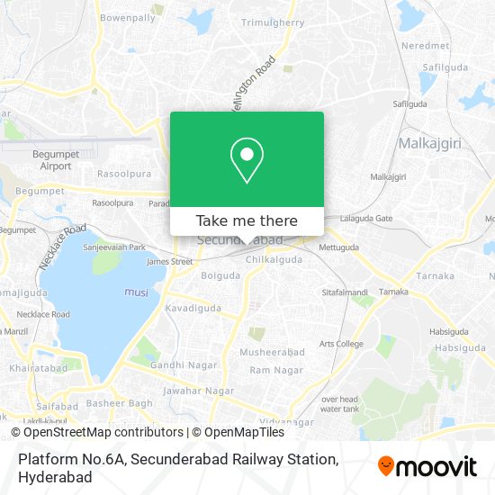 Platform No.6A, Secunderabad Railway Station map