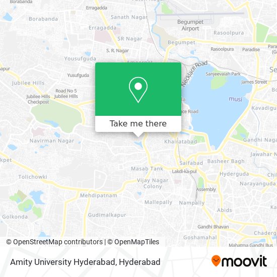 Amity University Hyderabad map