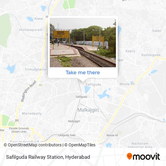 Safilguda Railway Station map