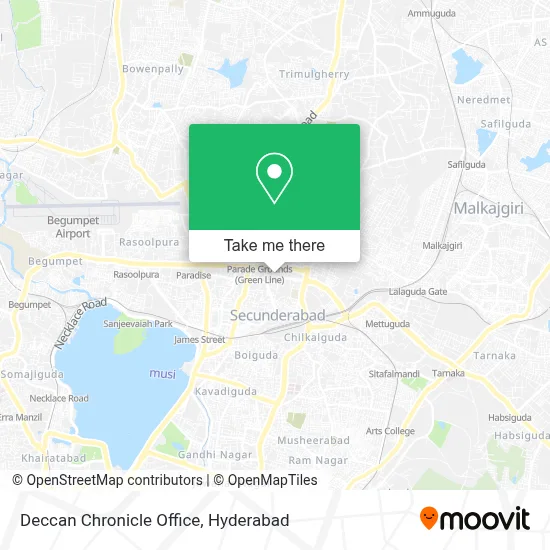 Deccan Chronicle Office map