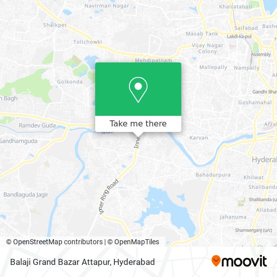 Balaji Grand Bazar Attapur map