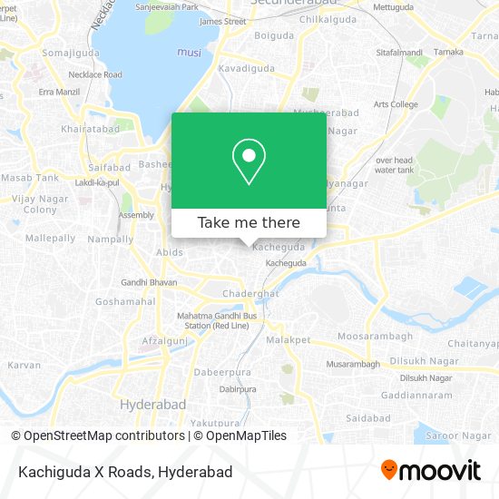 Kachiguda X Roads map