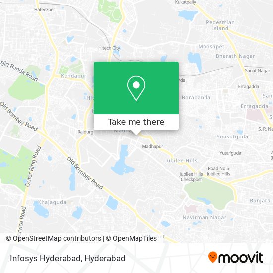 Infosys Hyderabad map