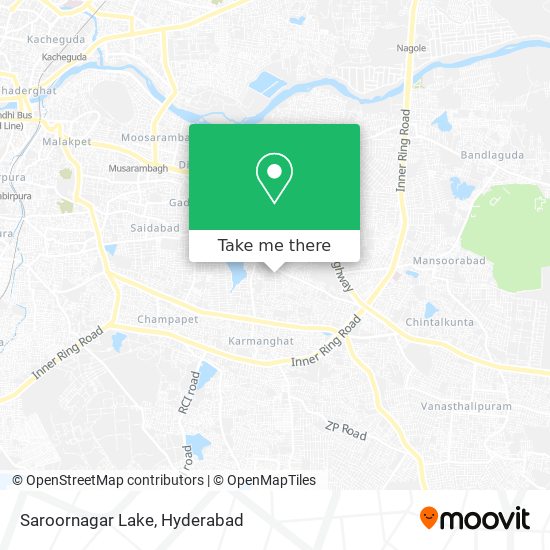 Saroornagar Lake map