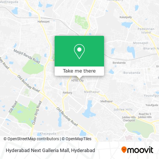 Hyderabad Next Galleria Mall map
