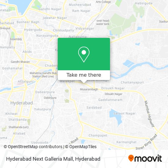 Hyderabad Next Galleria Mall map