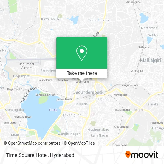 Time Square Hotel map