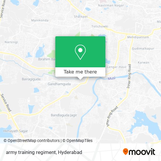 army training regiment map