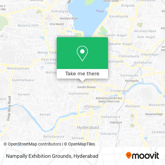 Nampally Exhibition Grounds map