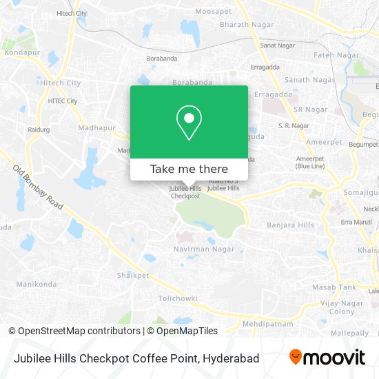 Jubilee Hills Checkpot Coffee Point map
